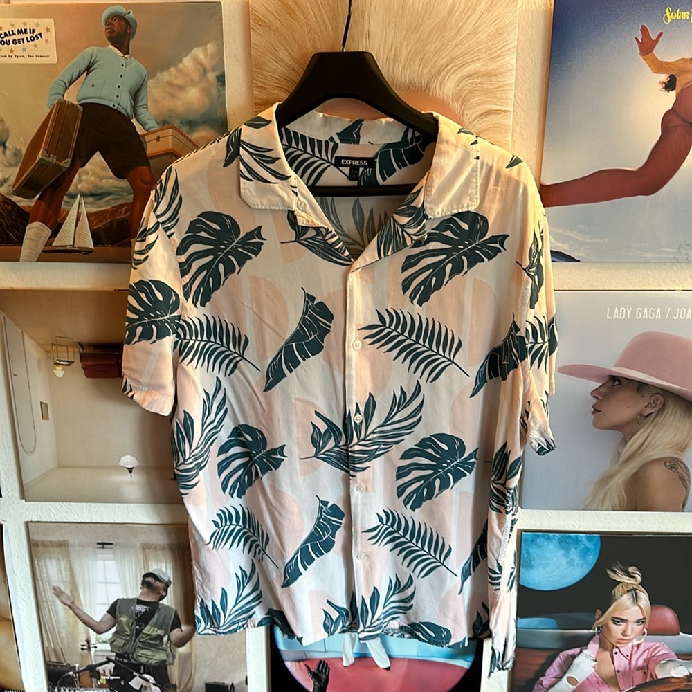 Express Camp Collar Button Down Shirt
